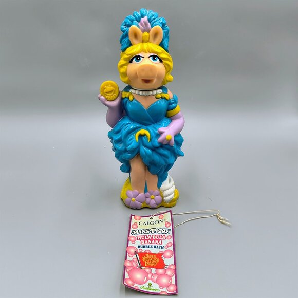 Muppets Miss Piggy Hula Bula Banana Bubble Bath Soakie Calgon Treasure Island - Picture 4 of 8